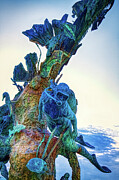 Diver Sculpture - Coral Reefs Monument, Cozumel, Mexico Photograph by Tatiana Travelways