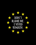 Dont Blame Me I Voted Remain EU Digital Art by Flippin Sweet Gear