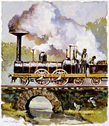 Dorchester Locomotive Painting by John Swatsley