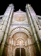Dramatic Night View of Gothic La Seu, Palma de Mallorca Cathedral Photograph by Travel Essayist