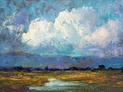 Drifting Clouds Painting by Radha Rao