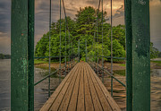 Dusk at Wiggly Bridge Photograph by Penny Polakoff