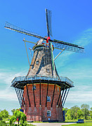 Dutch Windmill Blue Sky Photograph by Dan Sproul
