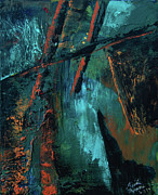 Earthy Forest Painting by Anita Thomas