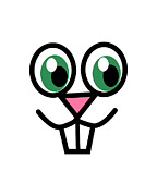 Easter Bunny Face Digital Art by Flippin Sweet Gear