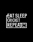 Eat Sleep Cricket Digital Art by Flippin Sweet Gear