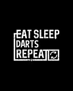 Eat Sleep Darts Digital Art by Flippin Sweet Gear