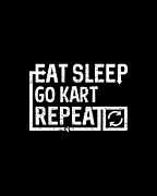 Eat Sleep Go Kart Digital Art by Flippin Sweet Gear