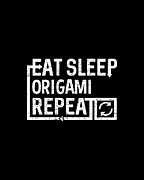Eat Sleep Origami Digital Art by Flippin Sweet Gear