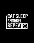 Eat Sleep Snorkel Digital Art by Flippin Sweet Gear