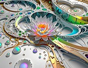 Electronically Created Blossom Digital Art by Eris And AI