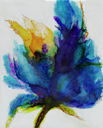 Encaustic art - Blue Passion No. 1 Painting by Anita Thomas