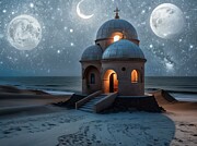 Exoplanet Files - Observatory Outpost Digital Art by Eris And AI