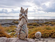 Exoplanet Files - Stone Watchdog and Autonomous Fetchbot Toy Digital Art by Eris And AI