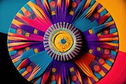 Fabric Sun Digital Art by David Manlove