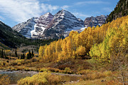 Falling for the Maroon Bells Photograph by Diane Moller