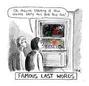 Famous Last Words Drawing by Jason Adam Katzenstein