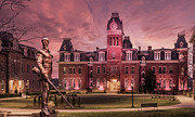 Famous Mountaineer statue in front of Woodburn Hall at West Virg Photograph by Steven Heap