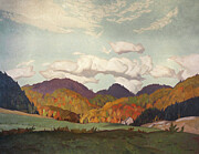 Farmland at Avoca, Quebec by A. J. Casson Painting by Alfred Joseph A J Casson