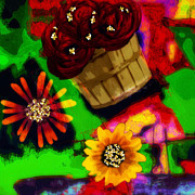 Flower Power Mixed Media by Canessa Thomas