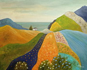 Flowing To The Sea Painting by Angeles M Pomata