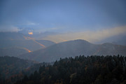 Foggy Sunset on BRP Photograph by Charles Hite
