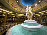 Fountain and Roman Statues of Women Inside Caesars Palace Lobby Photograph by FeelingVegas Wall Art and Prints