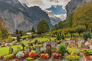Friedhof Lauterbrunnen Photograph by Michael DeGrenier