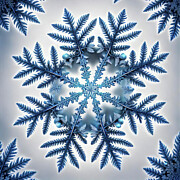 Frosty Fractals Digital Art by Deb Beausoleil