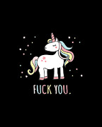 Fuck You Unicorn T Shirt Digital Art by Flippin Sweet Gear