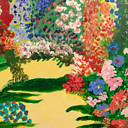 Garden Painting by Jmh