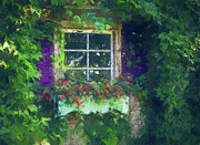 Garden Window Painting by Dan Sproul