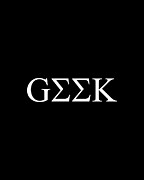 Geek In Greek Digital Art by Flippin Sweet Gear