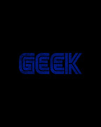 Geek White Vintage Digital Art by Flippin Sweet Gear