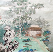 Genius like a phoenixis hiding in the forest Painting by Yimeng Zhao