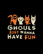 Ghouls Just Wanna Have Fun Halloween Digital Art by Flippin Sweet Gear