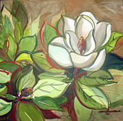 Glided Magnolia Mixed Media by Sheila Parsons