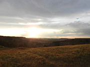 Golden Hour Over The Badlands Photograph by Amanda R Wright