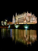Gothic Spires and Golden Stone of La Seu, Palma Cathedral Photograph by Travel Essayist