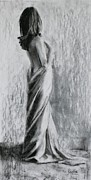 Gracefully Draped I Pastel by Radha Rao