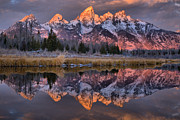 Grand Teton Metallic Rainbow Photograph by Adam Jewell