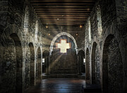 Gravensteen Castle Light Beams Photograph by Ron Long Ltd Photography