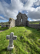 Graveyard Church Ruins Derreen Ireland - Color Photograph by Mary Lee Dereske