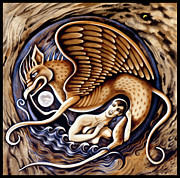 Griffin Painting by Valerie White