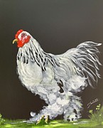 Guardian of the Farmyard Painting by Juliette Becker