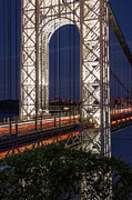 GW Bridge The Illuminated Gateway V Photograph by Susan Candelario