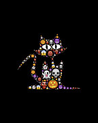 Halloween Cat Digital Art by Flippin Sweet Gear
