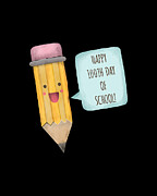 Happy 100th Day Of School Digital Art by Flippin Sweet Gear