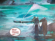 Hawaiian Wind ModClassic Art Painting by Enrico Garff