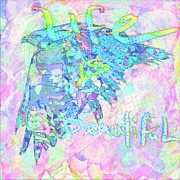 Hawk abstract Mixed Media by David McKinney